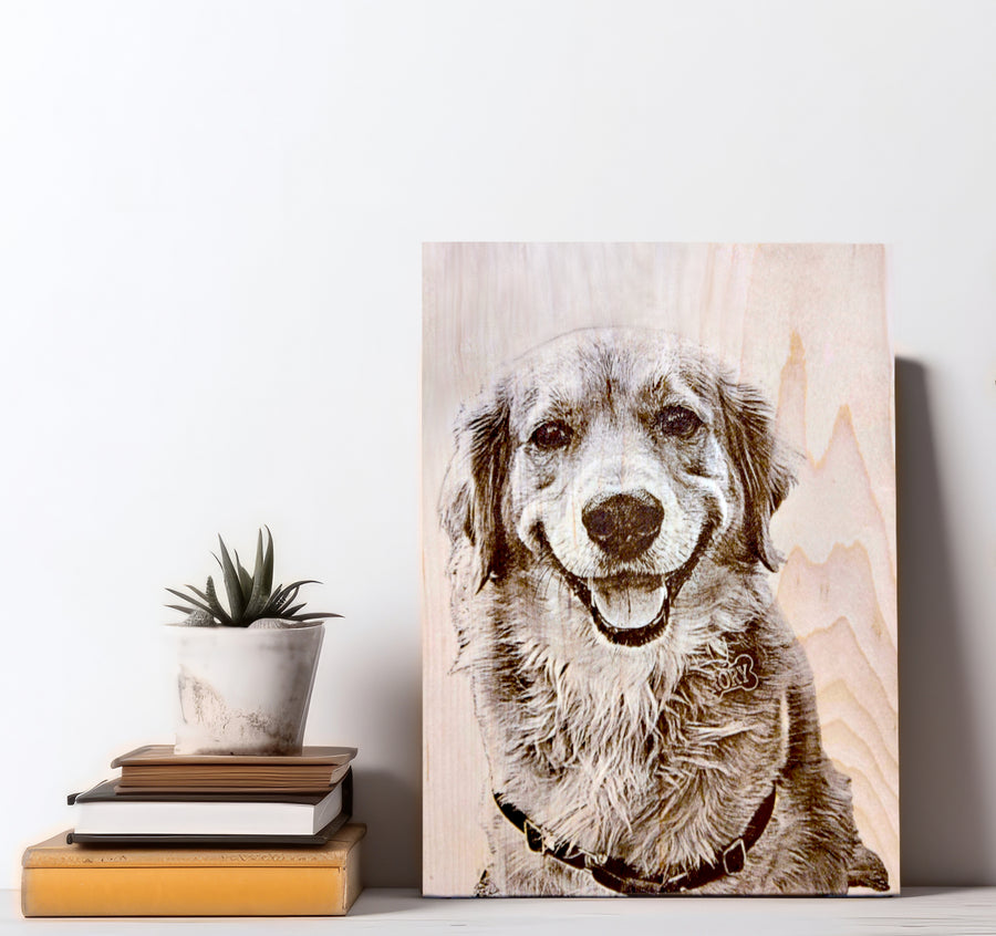 Dog engraving